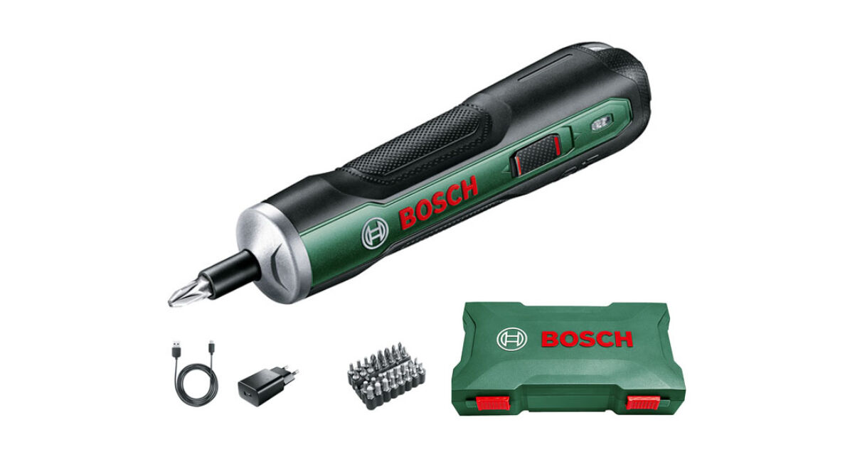 Bosch Push Drive 3,6V Akkus Csavarhúzó +32db-os Bit készlet (06039C6020